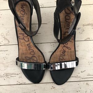 Sam Edelman Sophie Wedge Sandals in Black